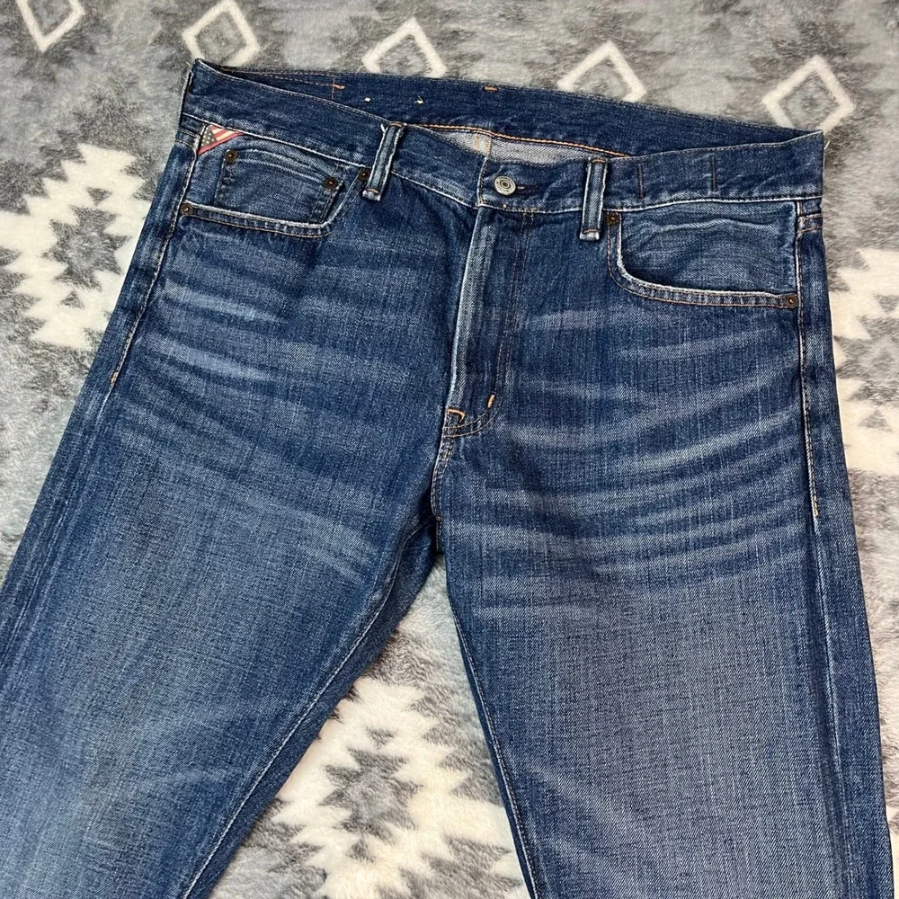 Denim & Supply Ralph Lauren Slim Fit Jeans Blue Medium Wash 36x34 Mens Cotton
